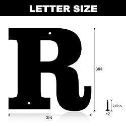 3 Inch Metal House Numbers, House Address Letters