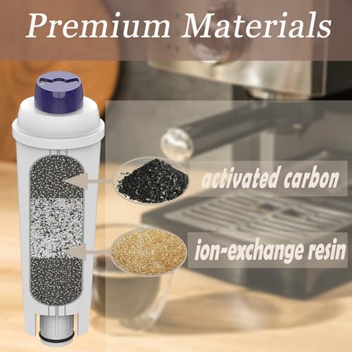 Wasserfilter für Delonghi Kaffeevollautomat, Wasserfilter für Delonghi Filter Dlsc002 Kompatibel mit Espressomaschinen und Magnifica S, ECAM, ETAM, EPAM-Serie (2 Stück) thumbnail 2