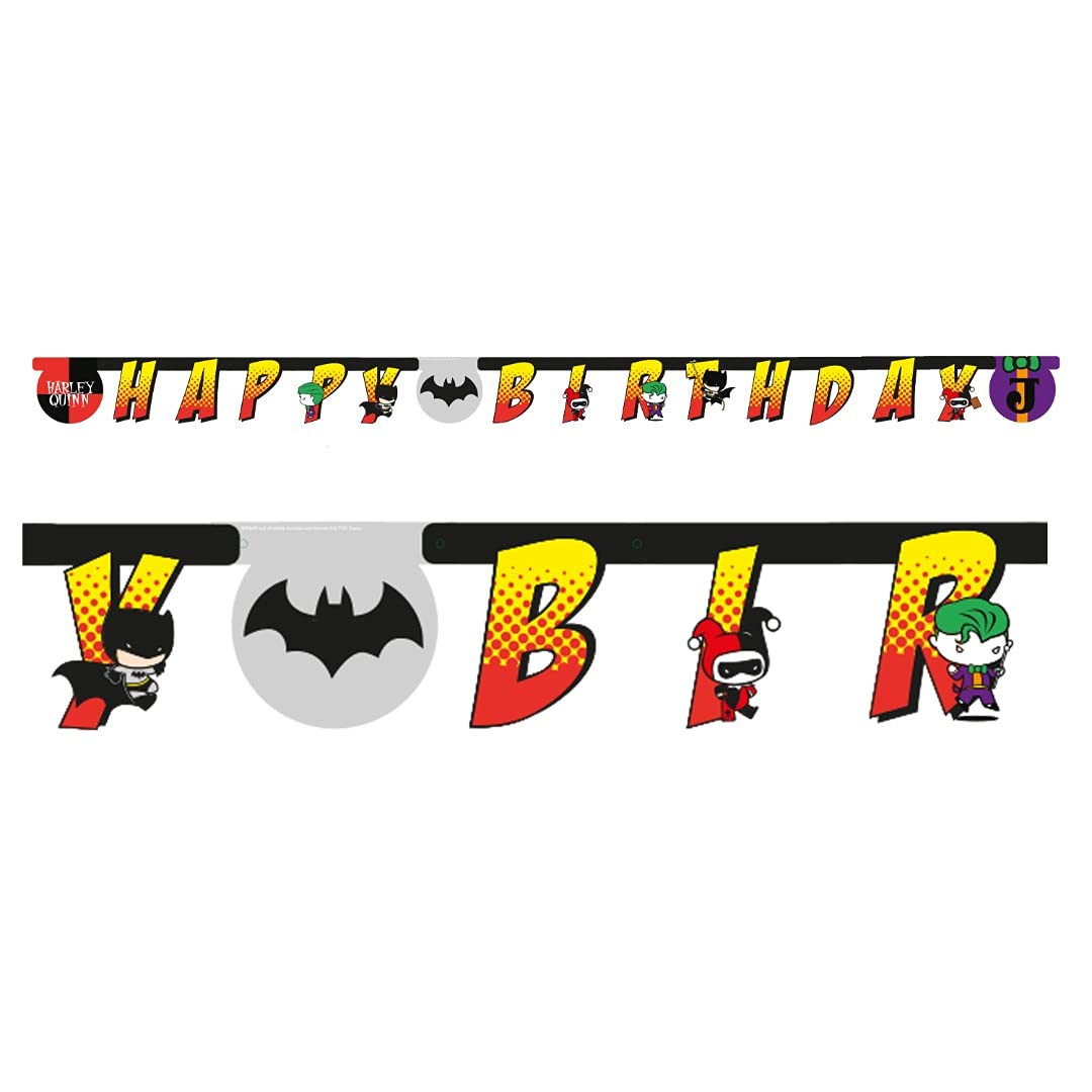 (PKT) Child DC Batman vs Joker Paper Letter Banner