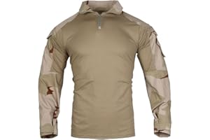 EMERSONGEAR Men's Tactical Shirt,Gen3 Airsoft Combat Army Paintball Quick Dry Long Sleeve BDU T-Shirt Top