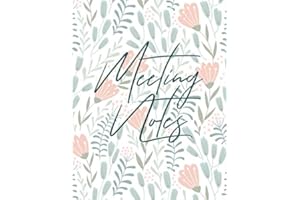 Meeting Notes for Women: Meeting Notebook with Action Items