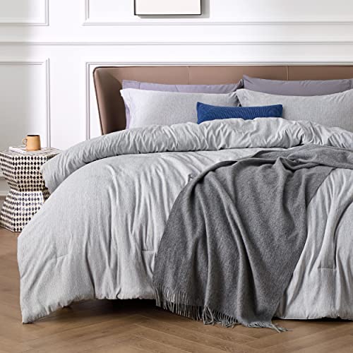 BEDSURE King Size Comforter Set Grey Bedding Comforter Set, Comforters King Size Cationic