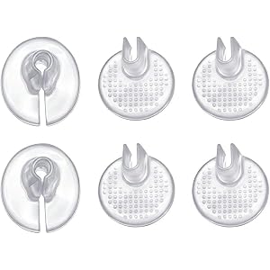 FOCITA Silicone Thong Sandal Toe Protectors 3 Pairs Transparent Silicone Material Protectors for Sandals Clear Gel Toe Cushio