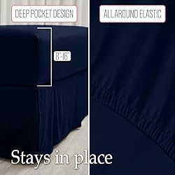 lalaLOOM Queen Bed Sheet Set, Soft Microfiber Hotel