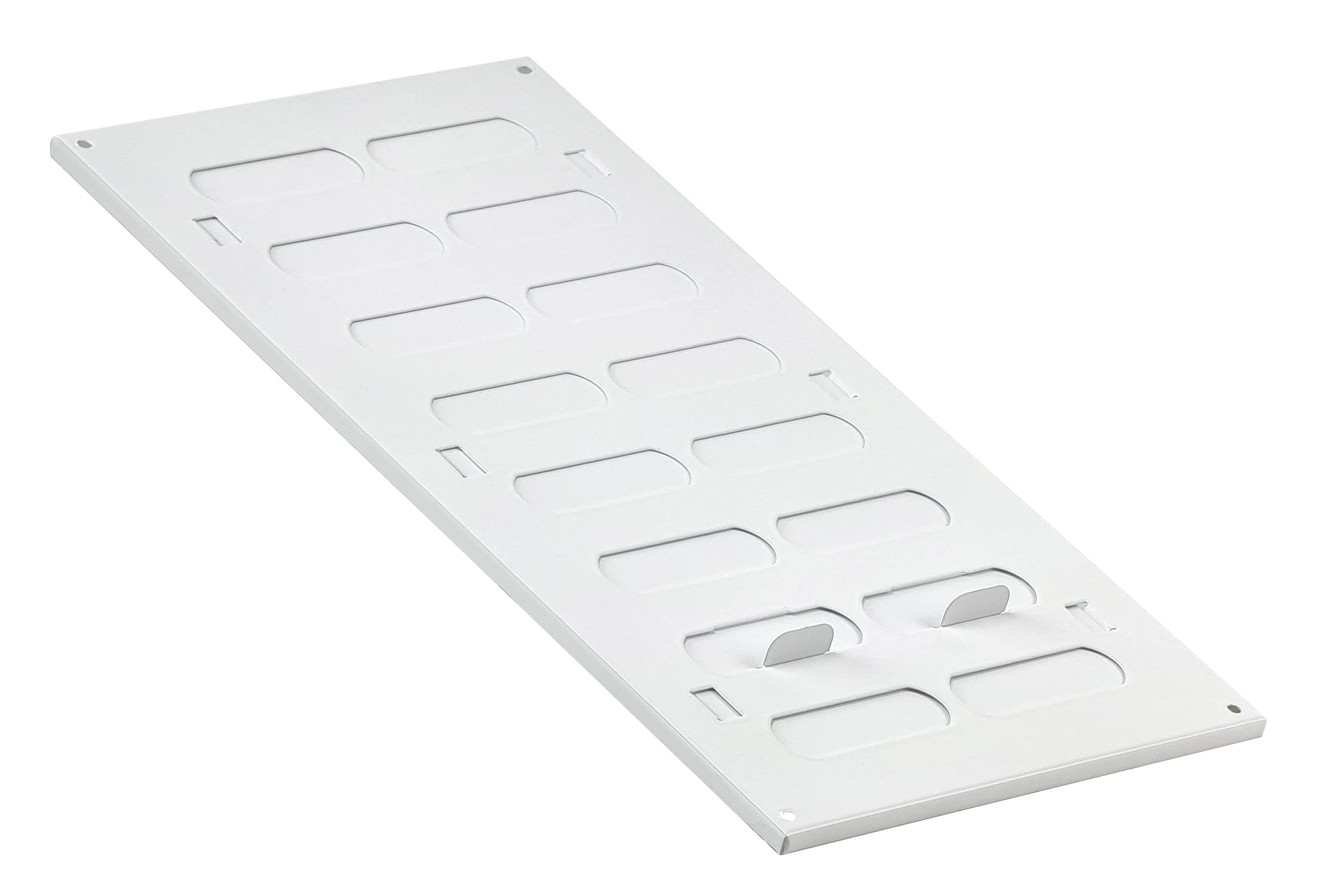 Steinberg14 White 300x150mm / 12x6 inch Adjustable Sliding Hit and Miss Ventilation Grille - Metal Air Vent Cover