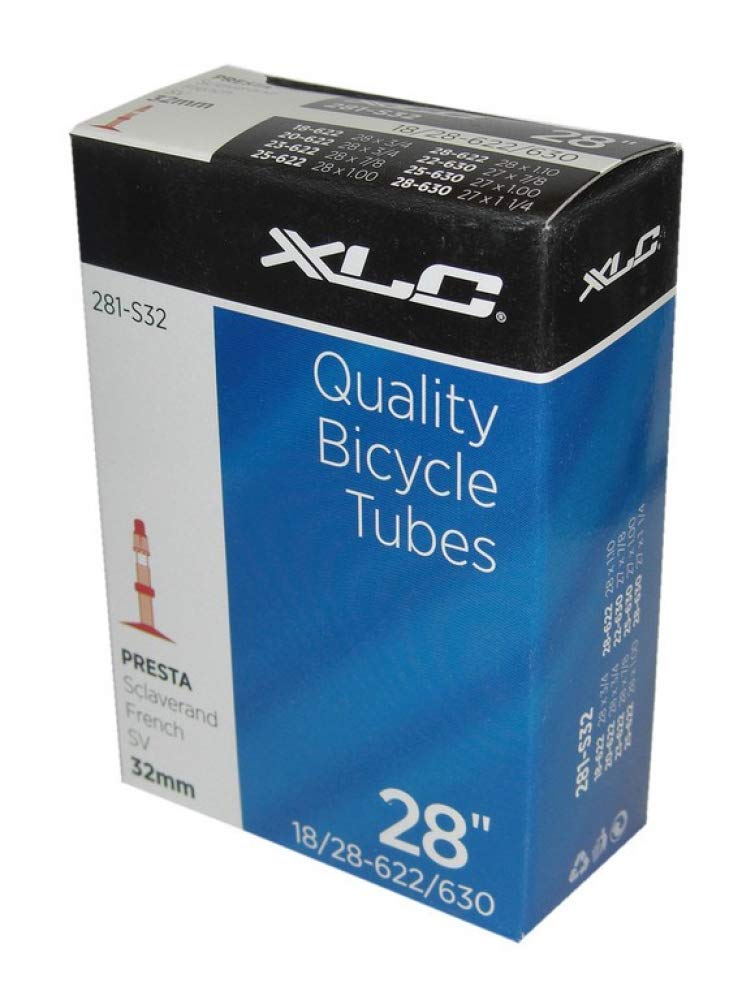 XLC Bicycle Inner Tube 700 x 18/28C 18/28-622/630 SV 32 mm Black 700 x 18/28C