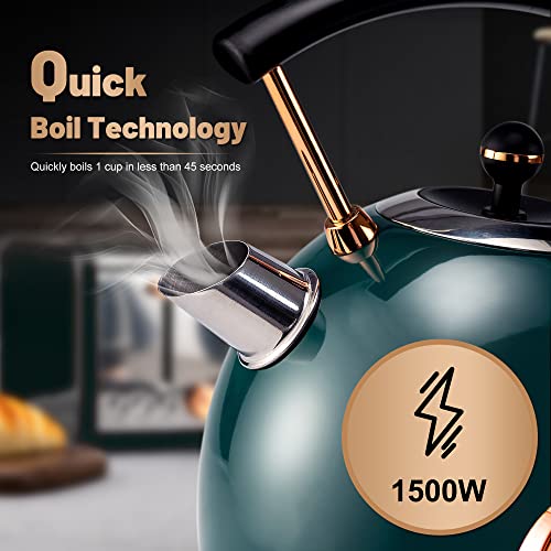 Pukomc 1.8L Electric Water Kettle with Temperature Gauge, Hot Water