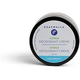 Soapwalla - Natural Citrus Aluminum-Free Deodorant Cream | Vegan, Cruelty-Free, Clean Skincare (Travel Size, 0.5 oz | 15 g)