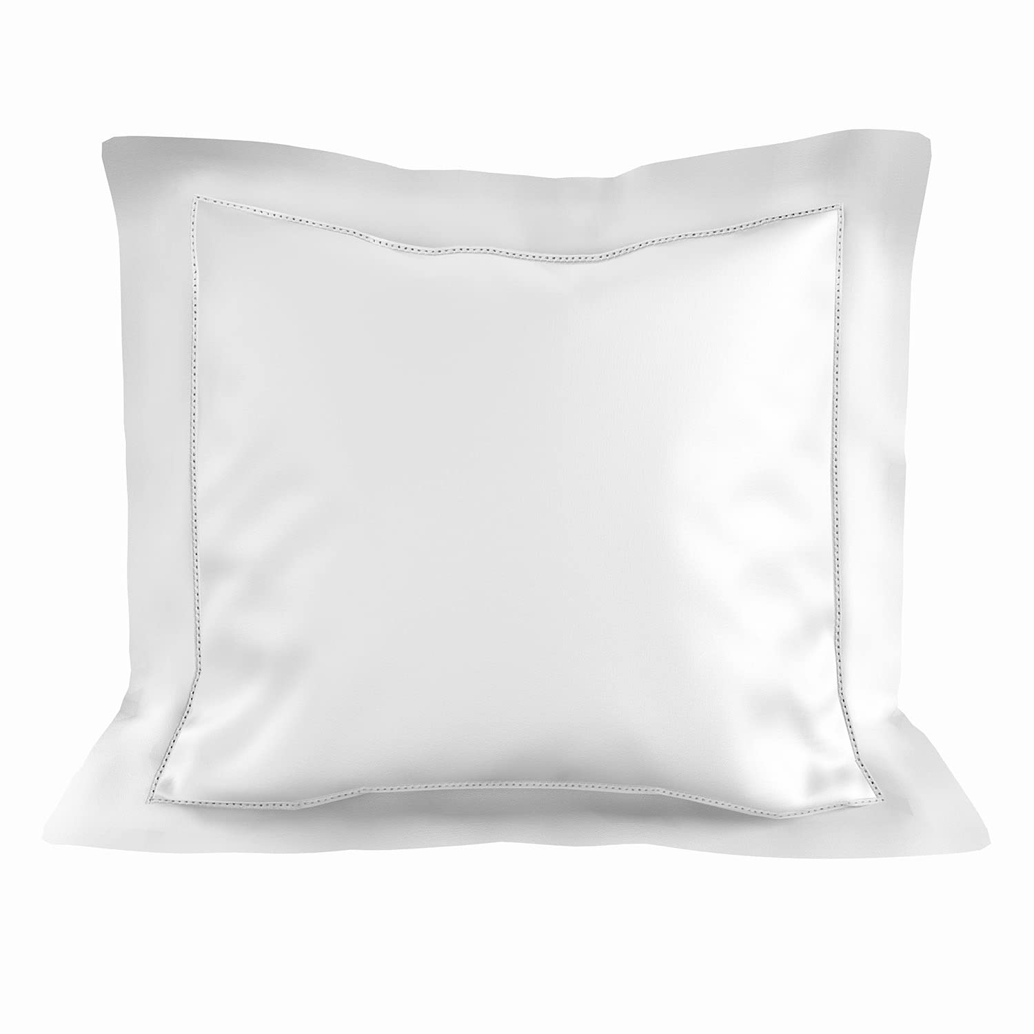 Soleil d'ocre, 553053 Cotton Pillowcase 63 x 63 cm Percale White