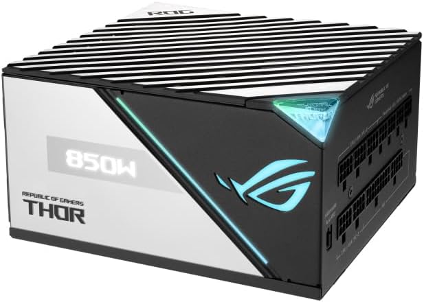 ASUS ROG Thor 850W 80 Plus Platinum II Fully Modular Power Supply OLED Aura Sync