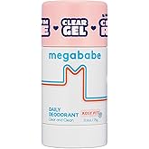 Megababe Daily Deodorant | Aluminum-Free, Clear & Clean | 2.6 oz (2.6 oz (Pack of 1), Rosy Pits)