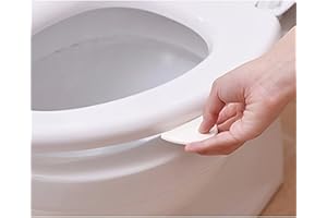 Toilet Cover Handle,(Pack of 2) Toilet Seat Pad Cover Lifter, Lift Raise Lower Lid the Clean Way - Avoid Touching - Self-adhe