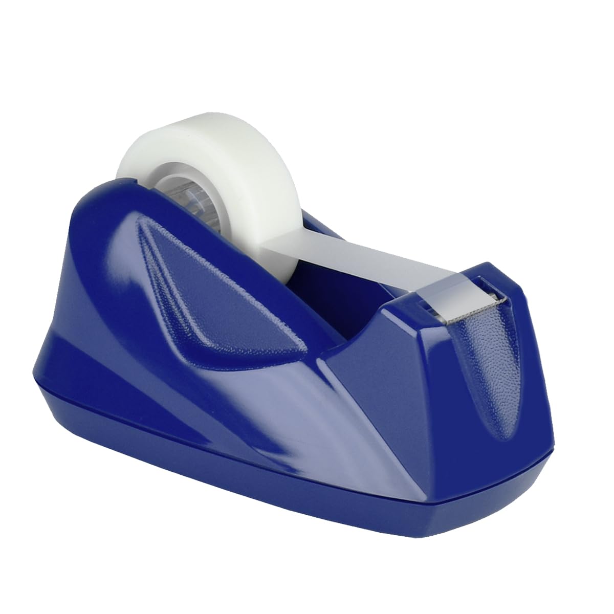 Acrimet Premium Desktop Tape Dispenser, Plastic, Non-Skid Base (Heavy Duty) (Deep Blue Color)