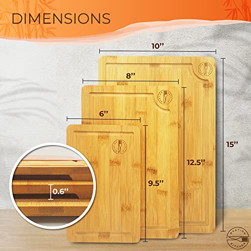 Bamboo Cutting Board Set Of 3 Best Bamboo Cutting Boards For Home