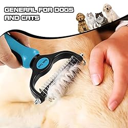 Sulie Tech Pet Grooming Brush, Dematting Undercoat