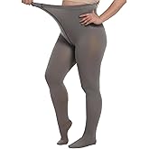 Vinsatin 80D Plus Size Tights for Women Fake Translucent Pantyhose Leggings for Warm Spring Winter