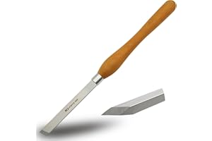 UF-SHARP 3/4 inch Skew Chisel, M2 Cryo High Speed Steel Wood Turning Tools with Beech Wood Handle