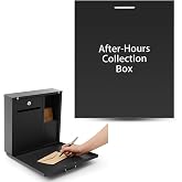 Canchiing After Hours Drop Collection Boxes 16" x 13" x 4" Standard Night Box with Lock and Key Items Key Document Collected Mailbox for Shop Repair Service Apartment Offices Business