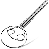 TEEVEA Danish Dough Whisk Stainless Steel Hook Dutch Bread Mixer for Sourdough Baking Tools