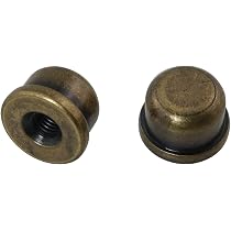 Cast Iron Post Finial Ubanest Ubanest Set Of 2 Bullet Lamp Finial, 2\", Antique Lamp Finials Black