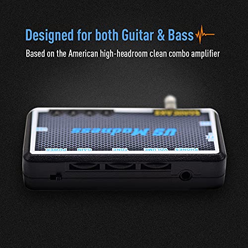 SONICAKE Guitar Bass Headphone Amp Mini Headphone Amplifier US Madness Rechargeable Pocket