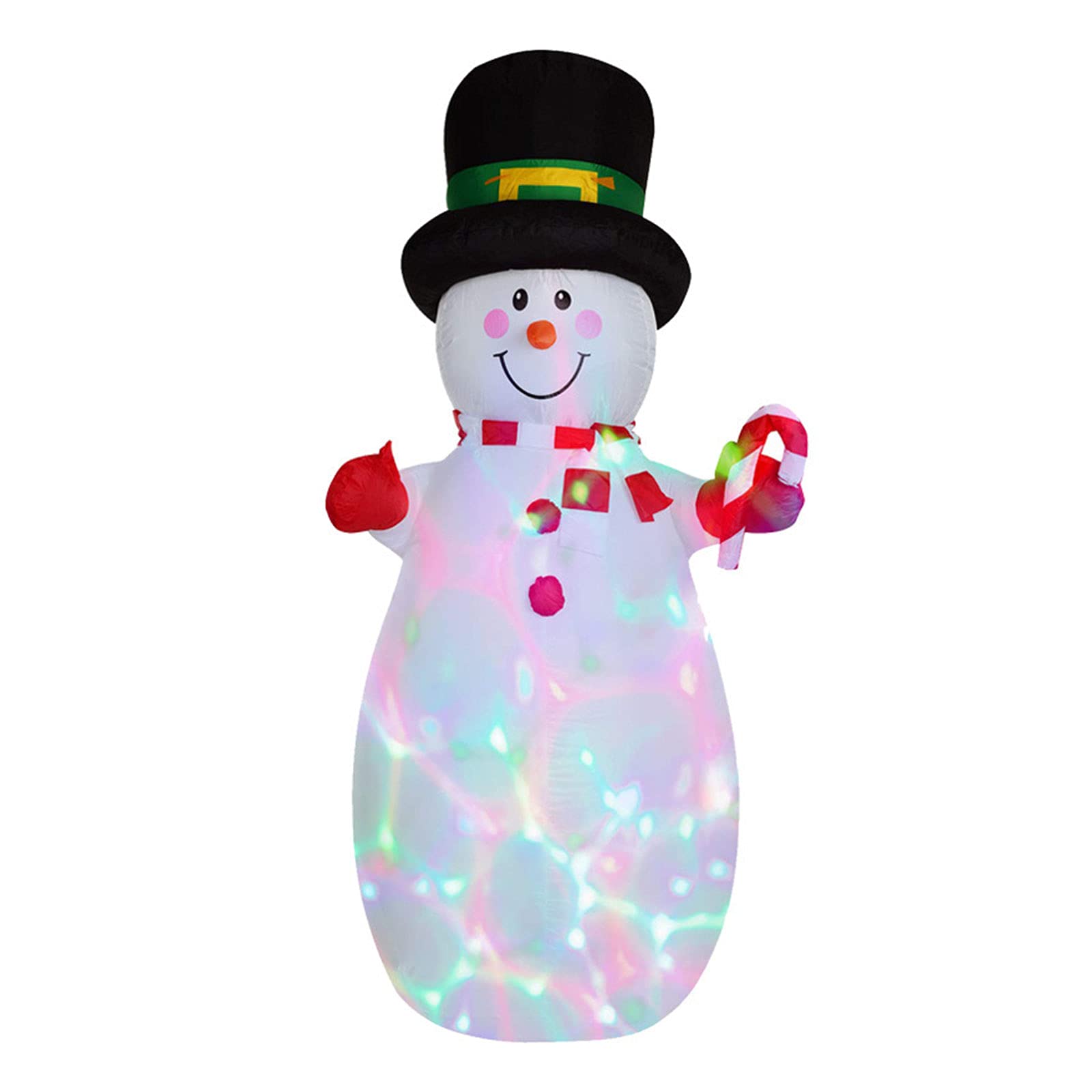 ASSR 1.8M/6FT Large Inflatable Christmas Snowman,Luminous Inflatable Snowman with Led Lights,Yard Garden Xmas Decorations,Lighted Christmas Decoration, White