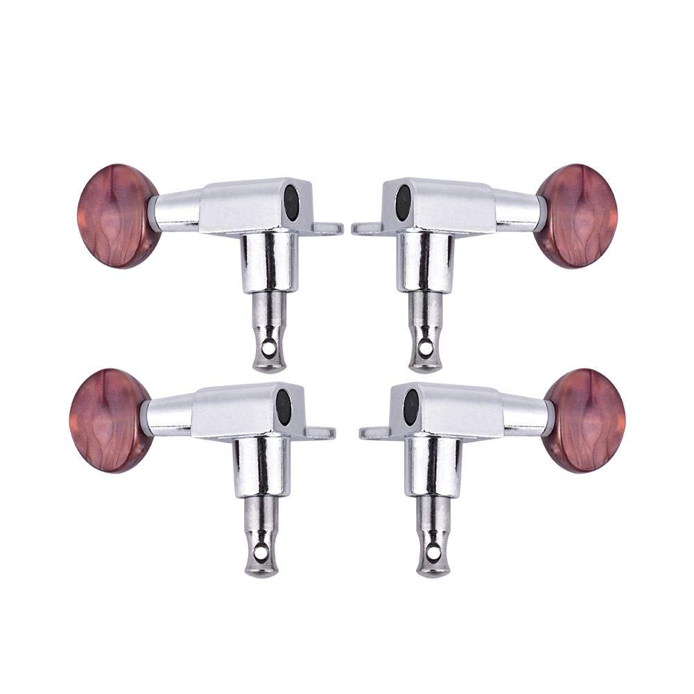 Ukulele Tuning Pegs,Durable Zinc Alloy 2L2R Ukulele String Tuners Machine Head Tuning Pegs Locking Tuners SetUkri accessoriesUkulele accessories