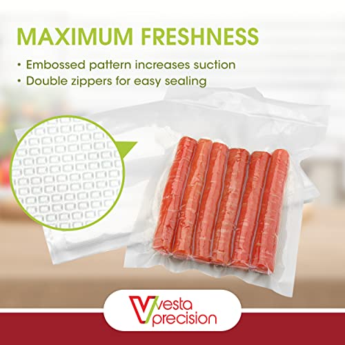Vesta Precision Vacuum Seal Pouches Clear and Embossed Vacuum Sealer