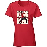 Red Tampa Bay Baker Mayfield Text Pic Womens T-Shirt