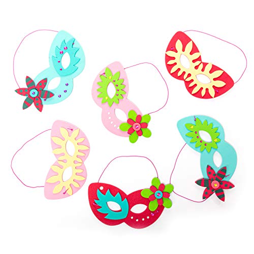 Serabeena Make Your Own Mask Kit Includes 6 Masquerade Masks to Make