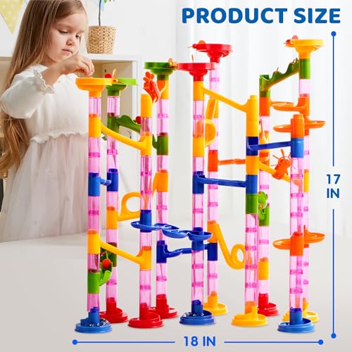 JOYIN Marble Run Premium Set（196 Pcs Construction Building Blocks Toys