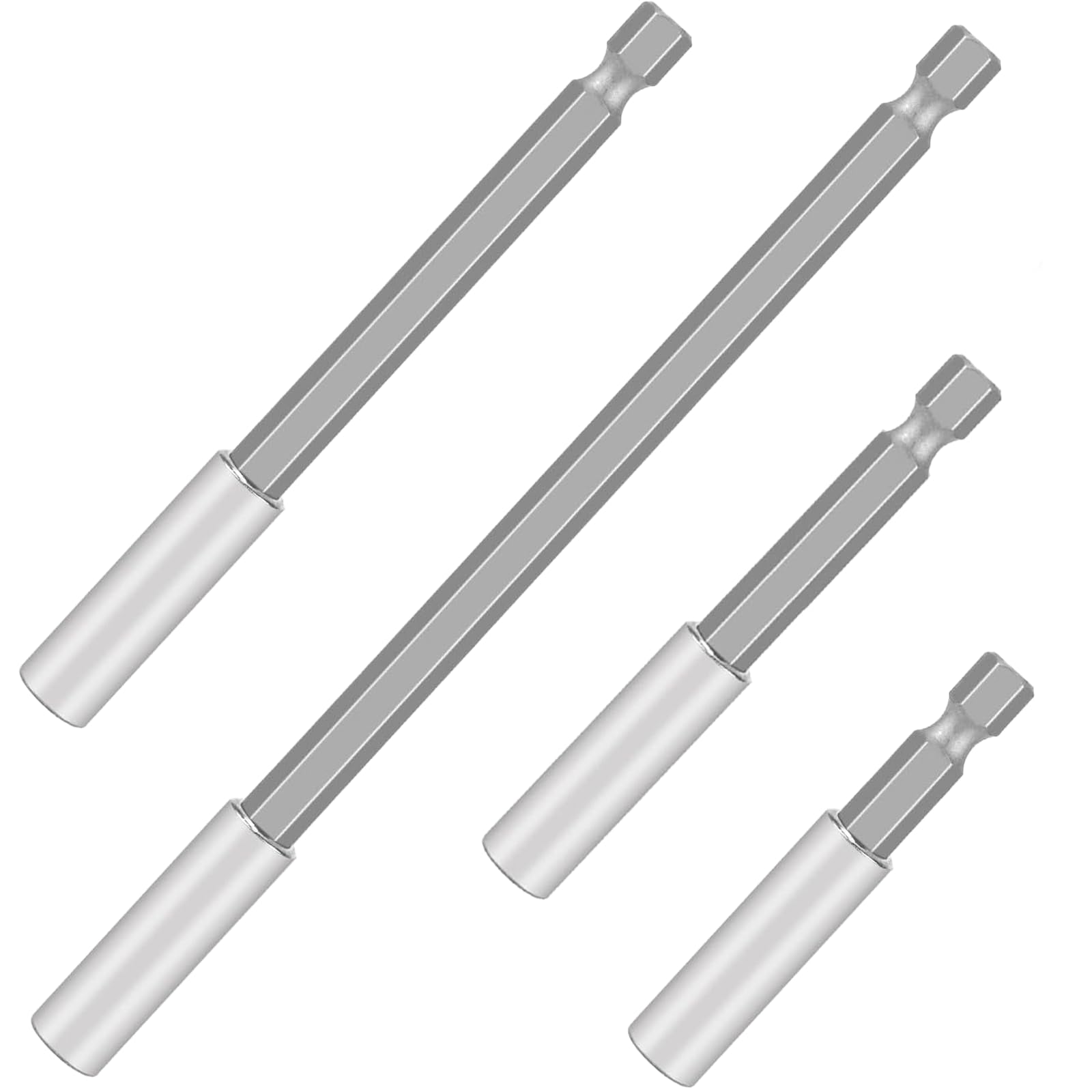 LFCFBH 4 PCS Magnetic Drill Bit Holder for Impact Driver, Drill Bit Extension for Electric Screwdrivers Drills and Bits(60, 75, 100, 150 mm)