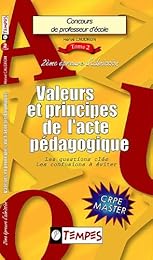 Valeurs & principes de l'acte pédagogique