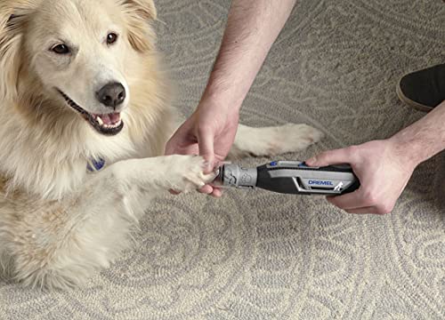 DREMEL PAWCONTROL 7760-PGK DOG NAIL GRINDER AND TRIMMER – CORDLESS & RECHARGEABLE PET GROOMING TOOL KIT – SAFE AND HUMANE FOR DOGS, CATS, AND SMALL ANIMALS