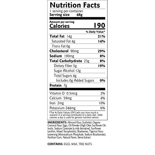 Blueberry Muffin Keto Mug Cake Cups by Birch Benders, GrainFree