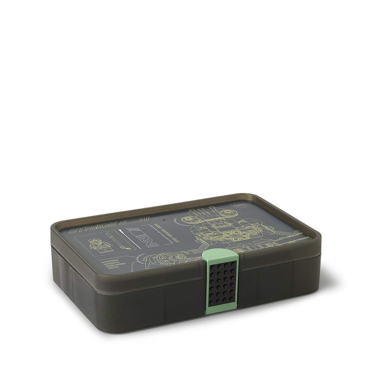 LEGO Ninjago Sorting Box, Storage Case / Container with Compartments, Translucent