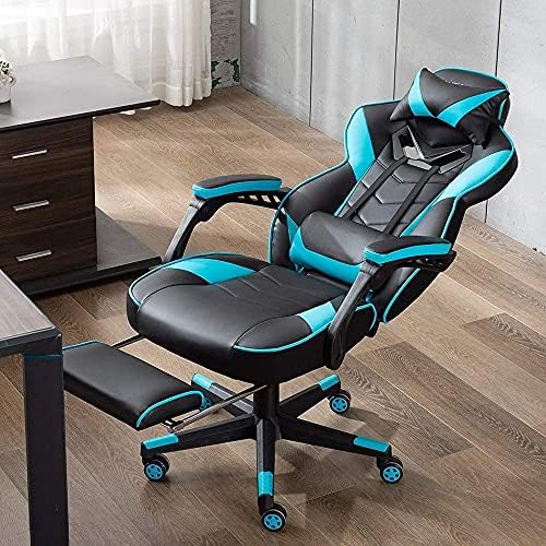 Bonzy Home Gaming Chair Computer Office Chair Ergonomic Desk Chair with Footrest Racing 