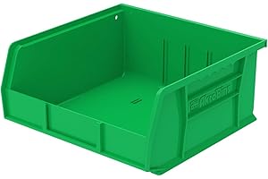 Akro-Mils 30235 AkroBins Plastic Storage Bins, Space-Saving Stackable Bins for Garage, Pantry, Craft Organization, 11" x 11" 
