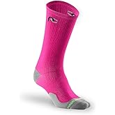 PRO Compression Ankle Socks - Mid-Length Comfortable Compression Socks for Men and Women - Flexible Support for Running & Active Lifestyles Pink (Small Medium)