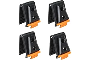Leanockesa 4 Pack Heavy Duty Tool Belt Clips, ABS Replacement Clips for Cliptech and TOU-CT and Toughbuilt Pouches, Secure At