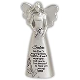 Cathedral Art Metal AF104 Angel Figurine-Sister, One Size, Multicolored