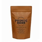Primos French Press Coffee - Medium Roast Arabica - Coarse Grind | Coarsely ground for balanced extraction; smooth, low acid, fruit &amp; cacao notes; from our Nicaraguan farm &amp; Texas roastery