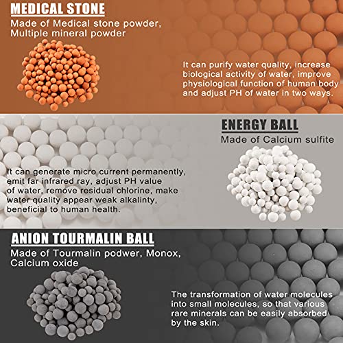 Replacement Shower Filter Beads Anion Mineral Balls Purifying Stones
