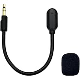 MICMXMO Replacement Microphone for Razer Barracuda X Gaming Headsets Noise Cancelling Crystal Clear Voice Boom Mic for Switch PS5 PS4 Mac PC Computer, 3.5 mm Jack