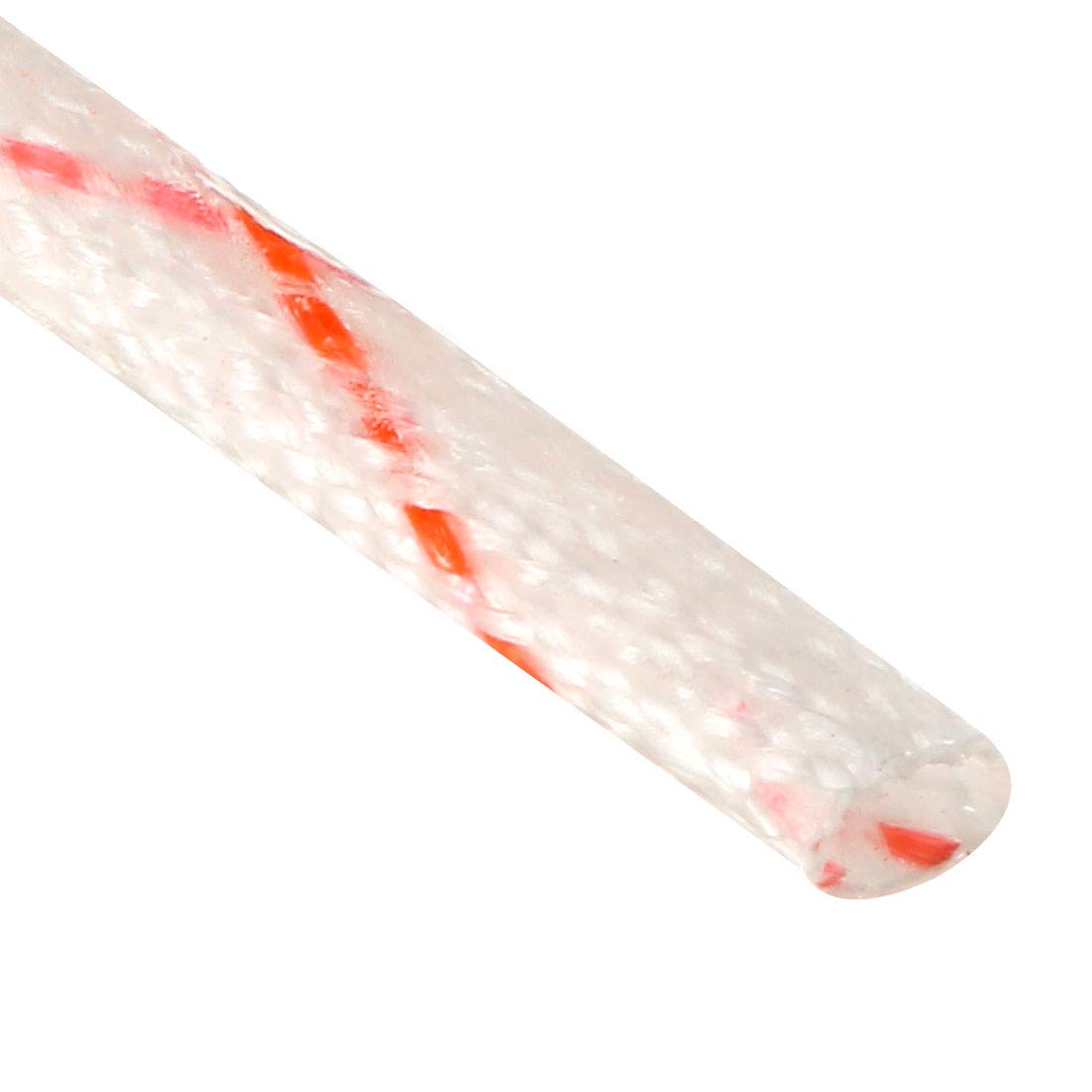 sourcing map Fiberglass Heat Shield Sleeve 3mm(1/8-inch) ID x 2.87ft Adjustable PVC Silicone Fiberglass Sleeve Pipe