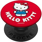 SANRIO Hello Kitty Character PopSocket Adhesive PopGrip for iPhone 11, Black