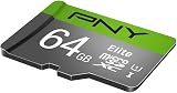 PNY Elite 64 GB microSDXC UHS-I U1 Class 10 with SD Adapter – 100 MB/s view 3