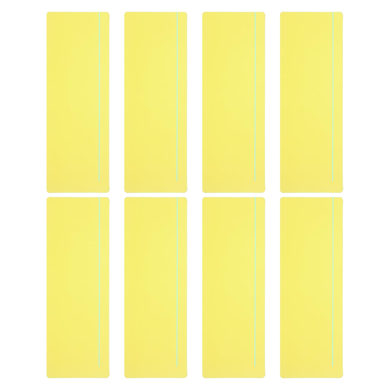 PATIKIL Guided Reading Strips, 8pcs Tracking Highlight Colored Overlay Bookmark Reduce Visual Stress Teacher Teaching Supplies for Classroom, Yellow