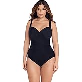 Miraclesuit Women's Plus Size Swimwear Solid Sanibel Sweetheart Neckline One Piece Swimsuit