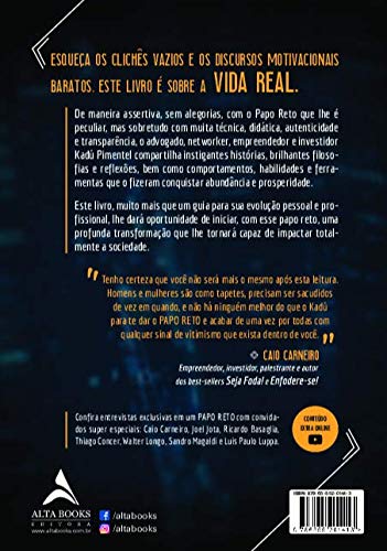 Livro 'Papo Reto: A Vida Sem Mimimi' por Kadu Pimentel